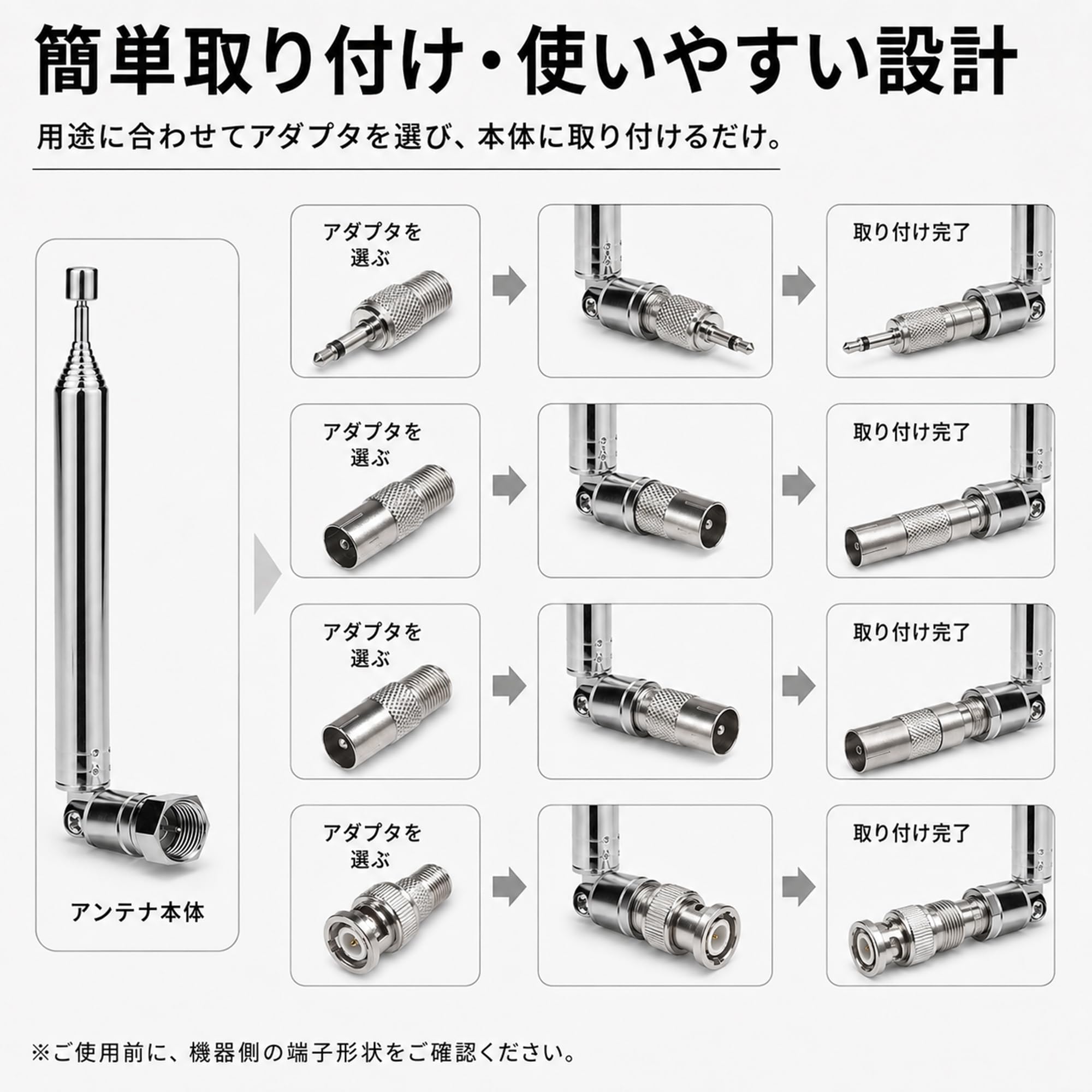 Amazon.co.jp: FMアンテナ Popolier FM ラジオアンテナ F型 ネジ式端子